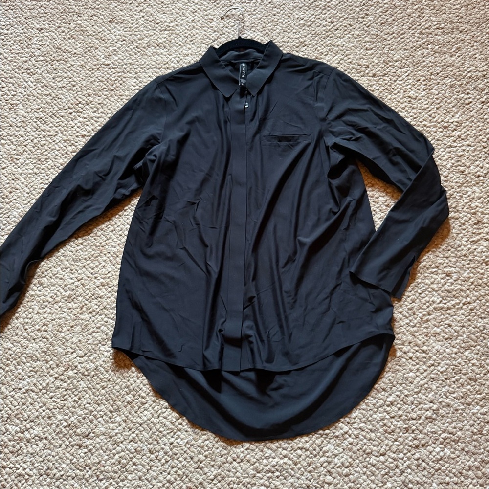 Athleta Black Long Sleeve Top